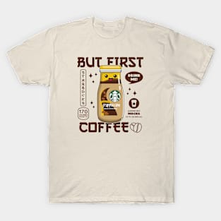 Almond Milk Mocha Iced Coffee for Coffee lovers and Starbucks Fans T-Shirt